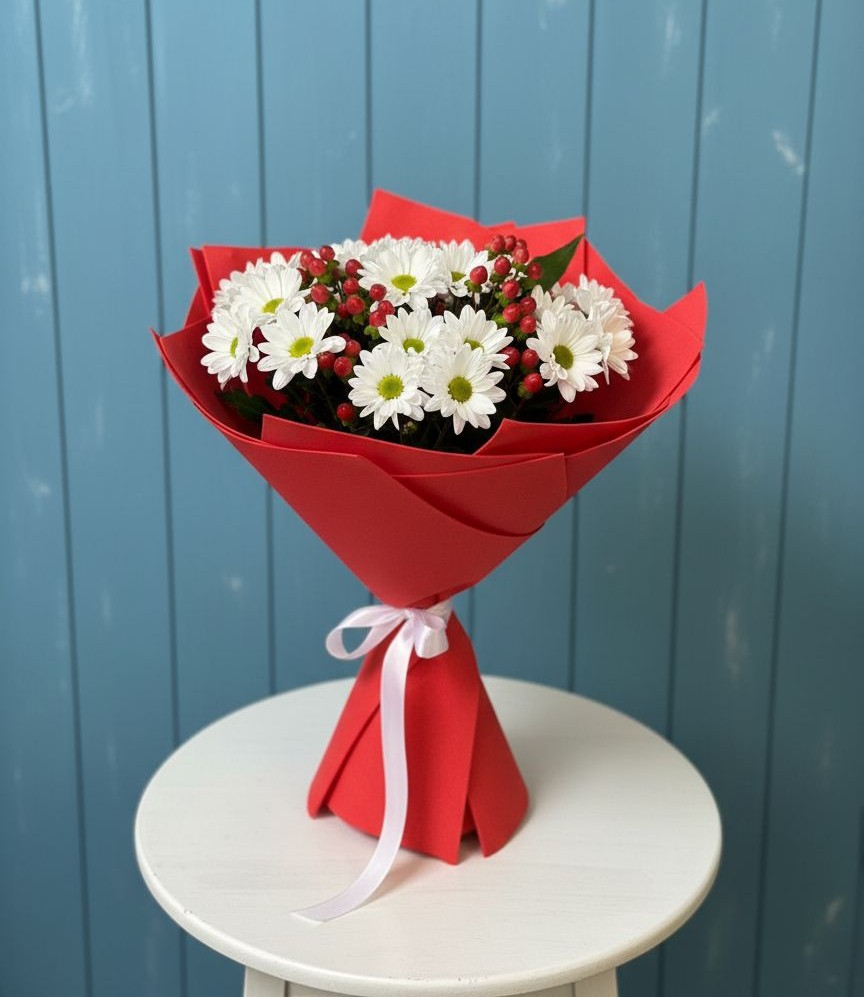 Букет цветов из: Хризантемы в Домне