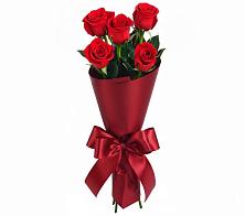 Букет 5 Красных роз Эдлесс Лав в Домне