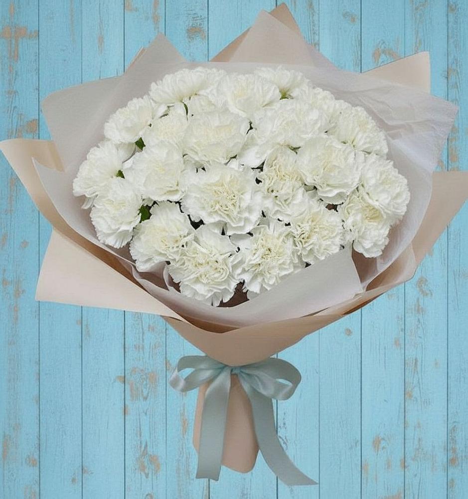 Букет цветов из: Гвоздики в Домне