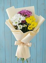 Букет цветов из:  Хризантемы #REPLACE_PRED# Домне