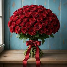 Букет Красные розы Блэк Меджик в Домне