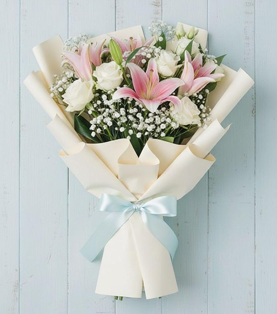 Букет цветов из: Лилии в Домне