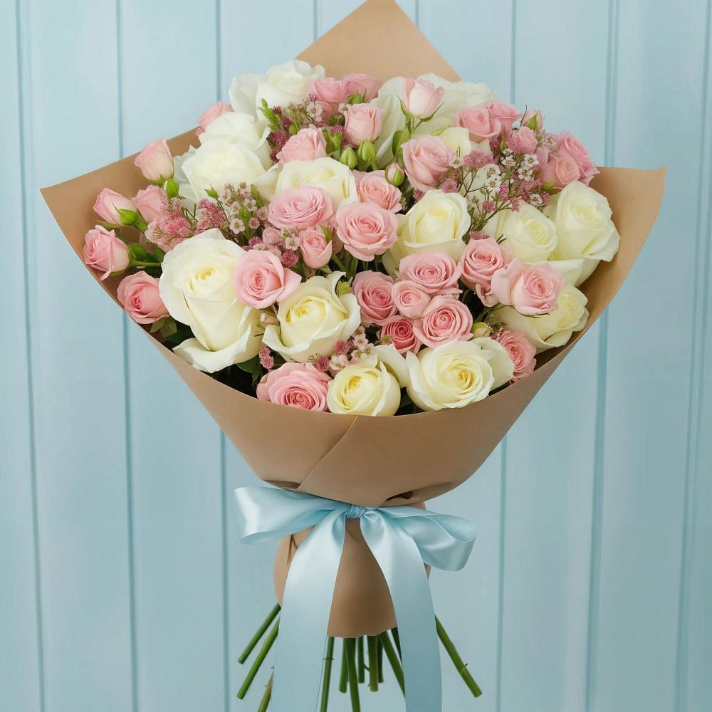 Букет цветов из: Розы в Домне