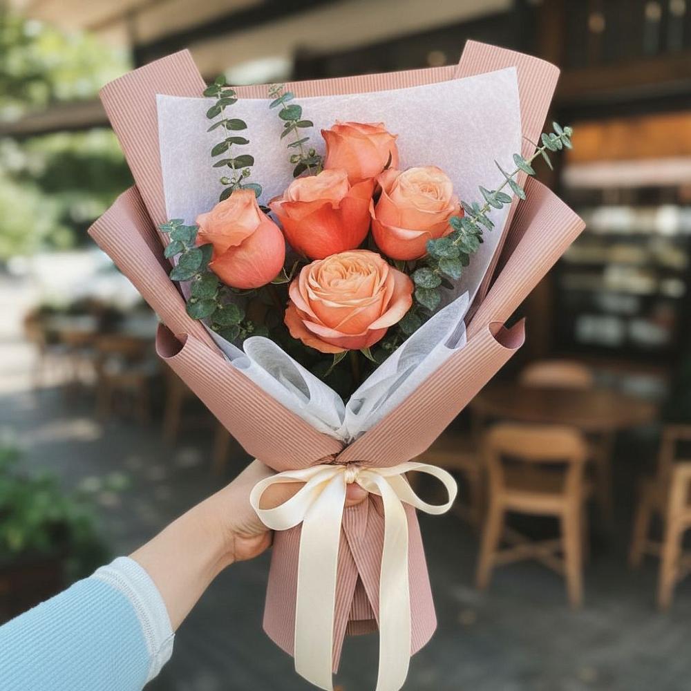 Букет цветов из: Розы в Домне