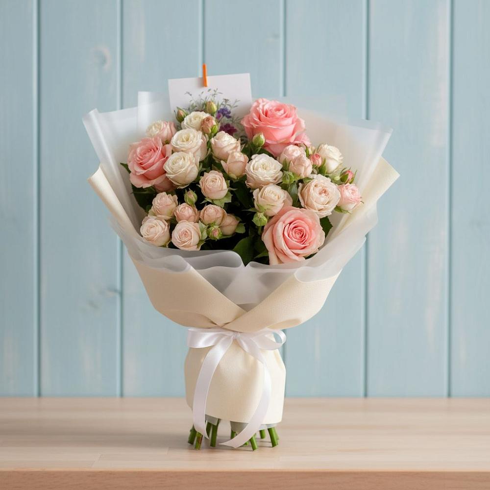 Букет цветов из: Розы в Домне