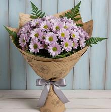 Букет цветов из:  Хризантемы #REPLACE_PRED# Домне