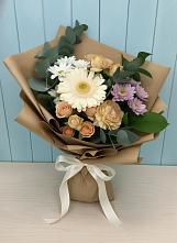 Букет цветов из:  Герберы и Хризантемы в Домне