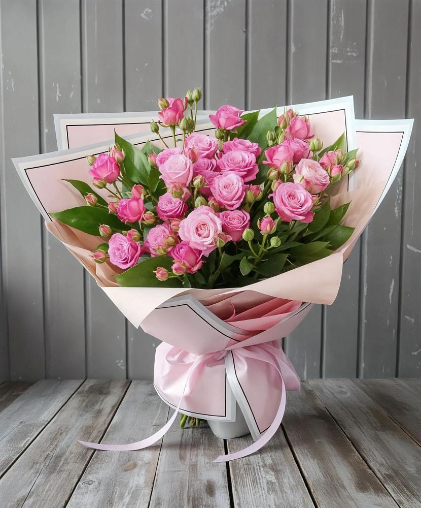 Букет Розовый кустик в Домне