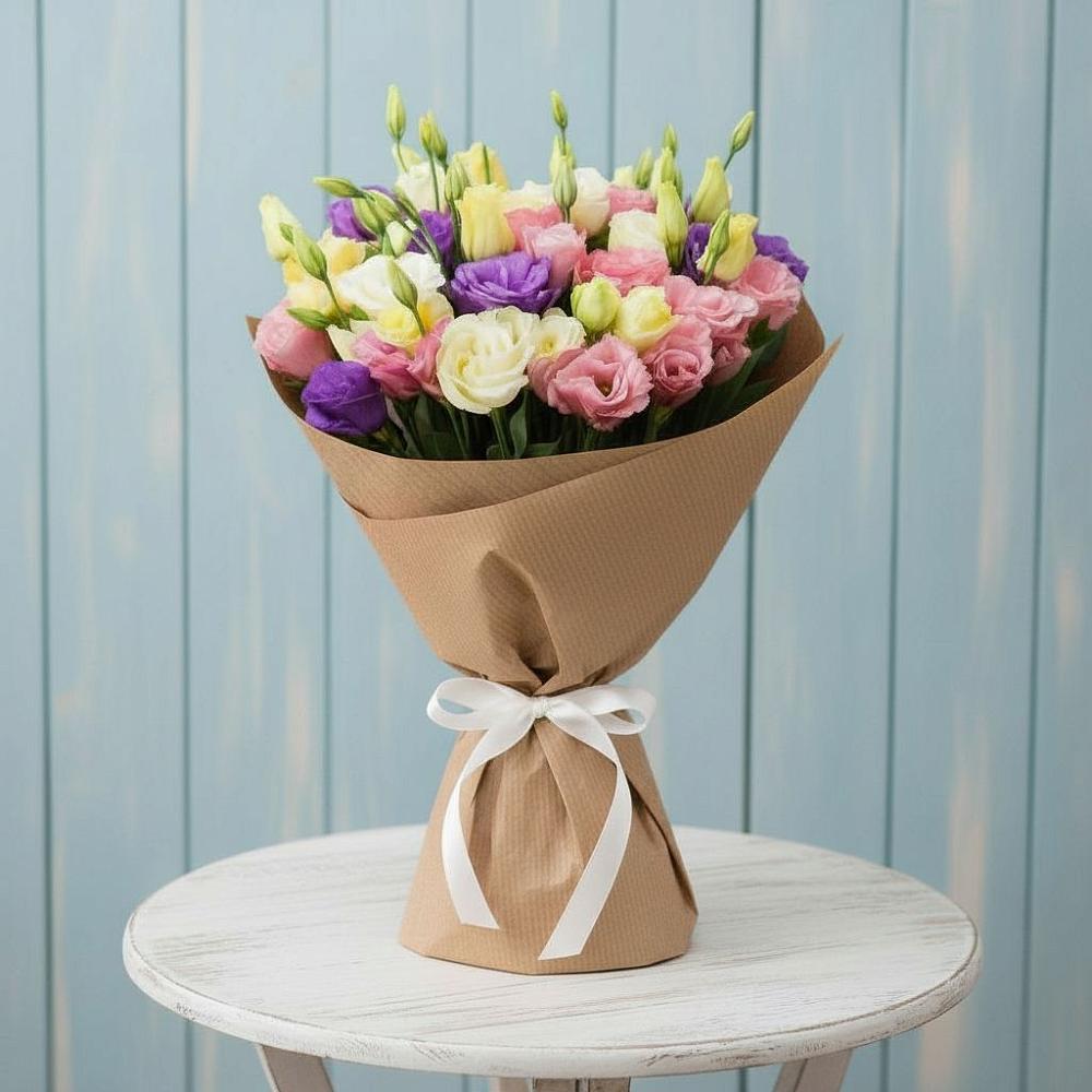 Букет цветов из: Лизиантусы в Домне