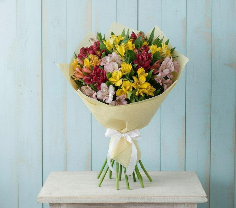 Букет цветов из: Альстромерии в Домне